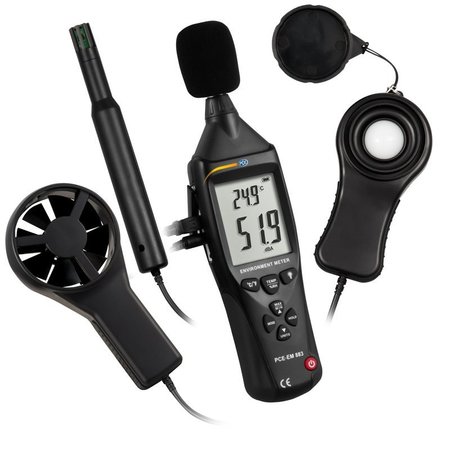 PCE INSTRUMENTS Multifunctional Digital Thermometer, 0.5 to 30 m / s PCE-EM 883